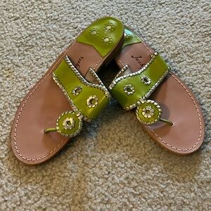 Jack Rogers size 10 lime green sandals